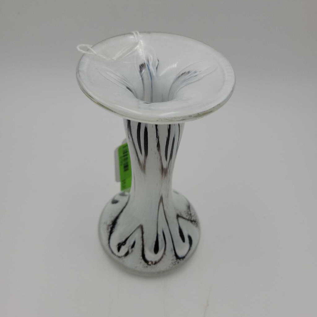 Art glass Bud vase Signed (DEB)