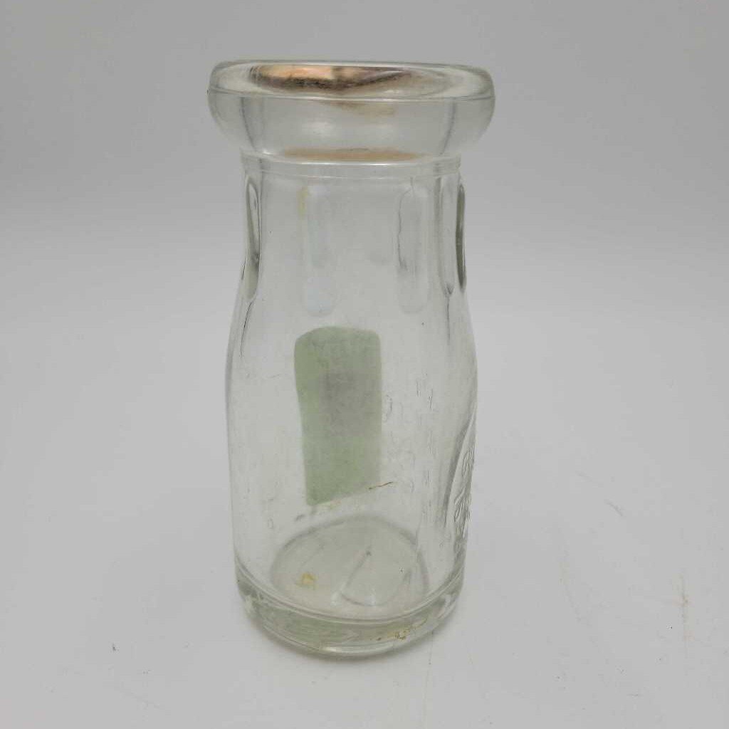 Quarter Pint Milk Bottle Sauls Guernsey (JEF)