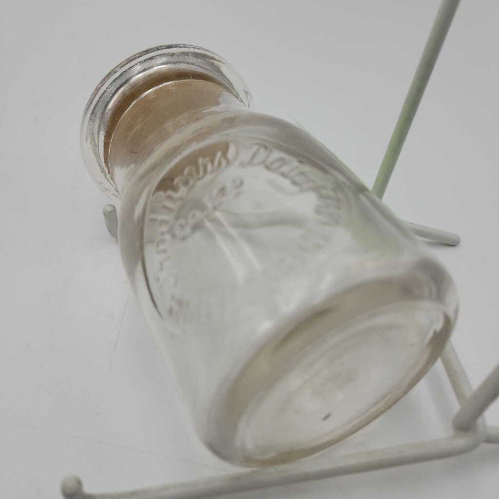 Quarter Pint Milk Bottle Produce Dairy Toronto (JEF)