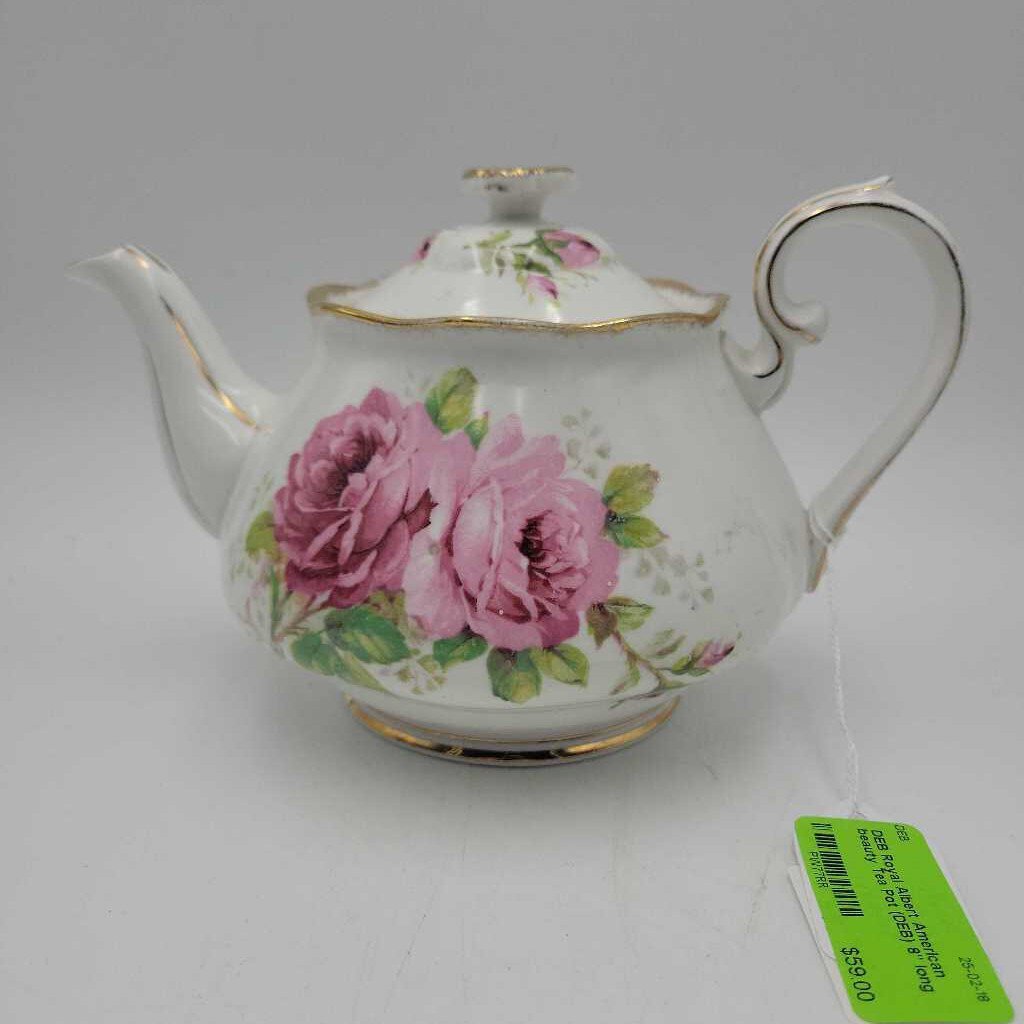 Royal Albert American beauty Tea Pot (DEB)