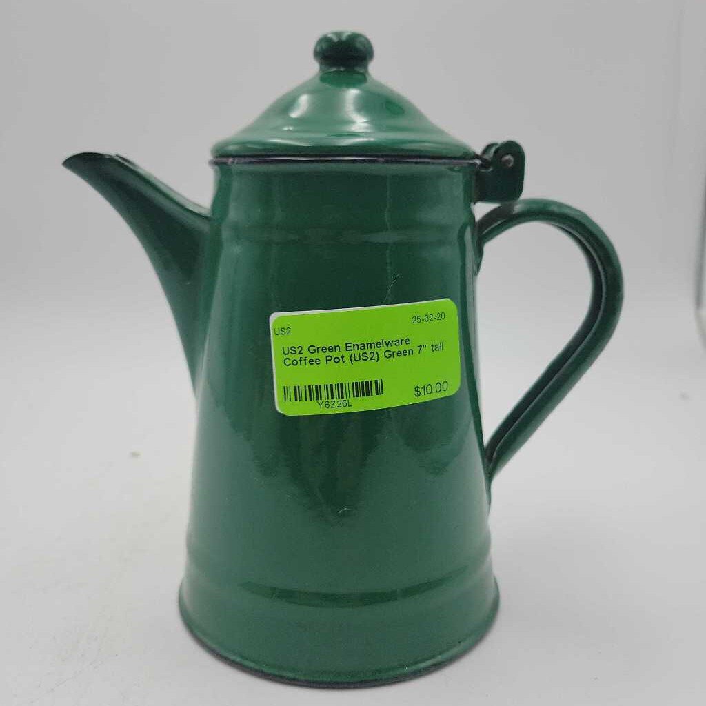 Green Enamelware Coffee Pot (US2)