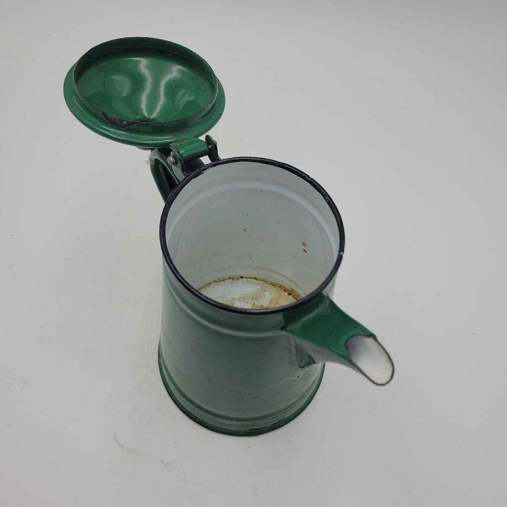 Green Enamelware Coffee Pot (US2)