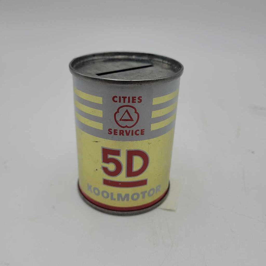 Cities Service 5D Miniature motor oil Can Coin Bank (Jef)