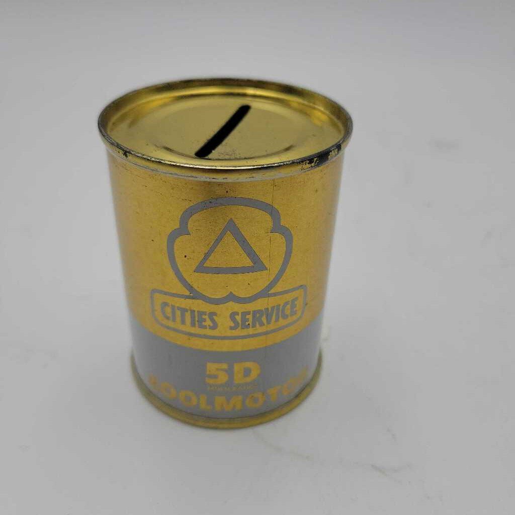 Cities Service 5D Miniature motor oil Can Coin Bank (Jef)