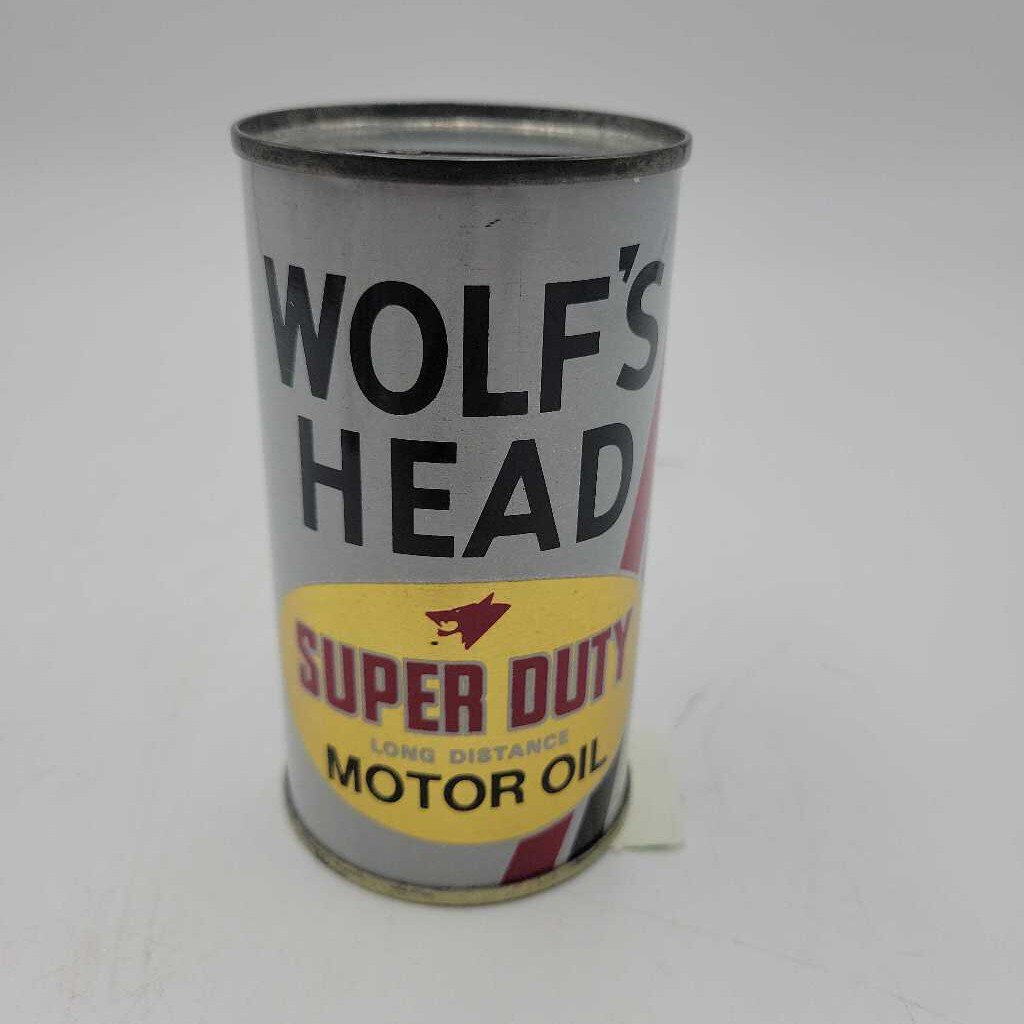 Wolf's Head Miniature motor oil Can Coin Bank (Jef)