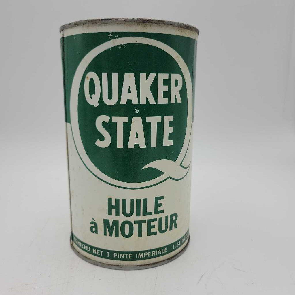 Quaker State Motor oil Can Quart (JEF)