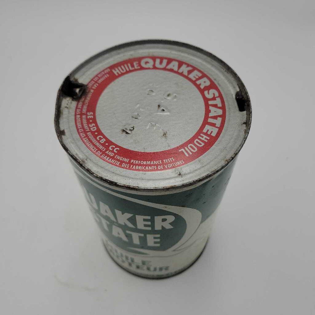 Quaker State Motor oil Can Quart (JEF)