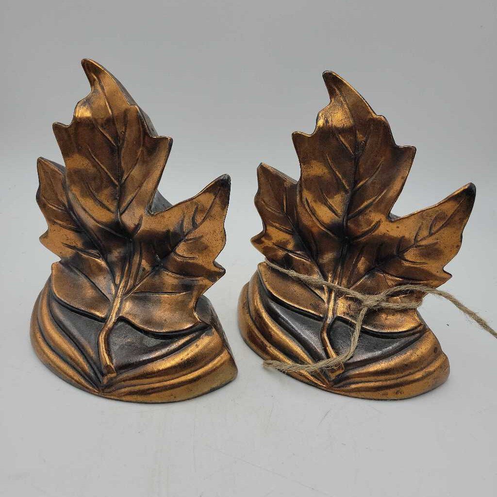 Copper Maple leaf Bookends (M2) #8