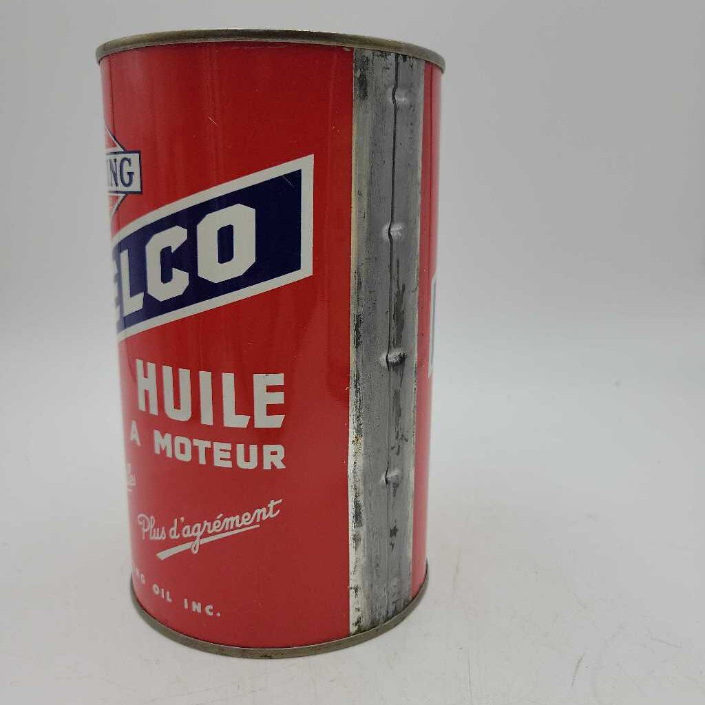 Irving Oil Velco Tin Velco Motor oil Can (JEF)