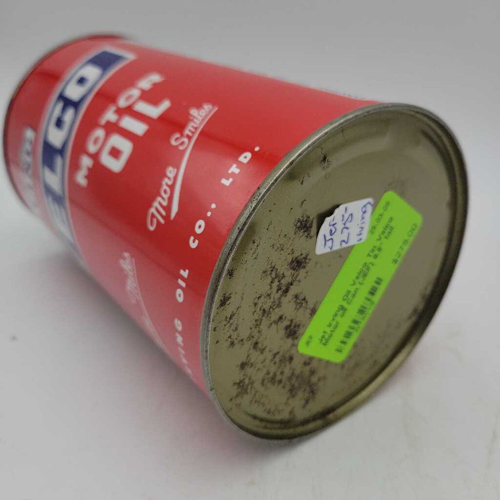 Irving Oil Velco Tin Velco Motor oil Can (JEF)
