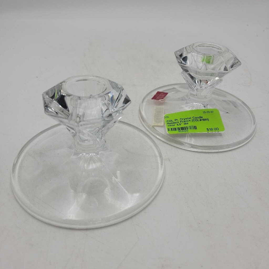 Pr. Crystal Candle Holders France (COL#1891)