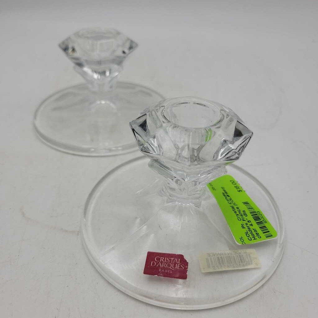 Pr. Crystal Candle Holders France (COL#1891)