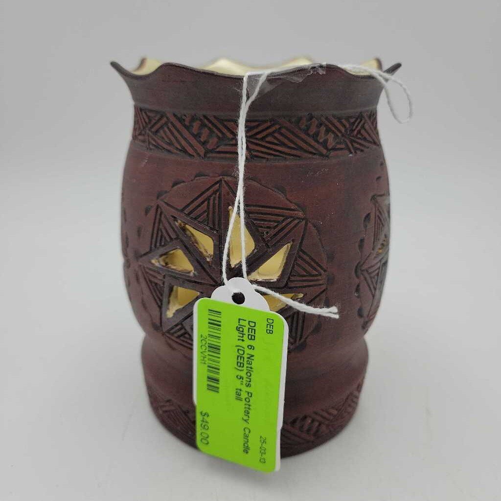 6 Nations Pottery Candle Light (DEB)