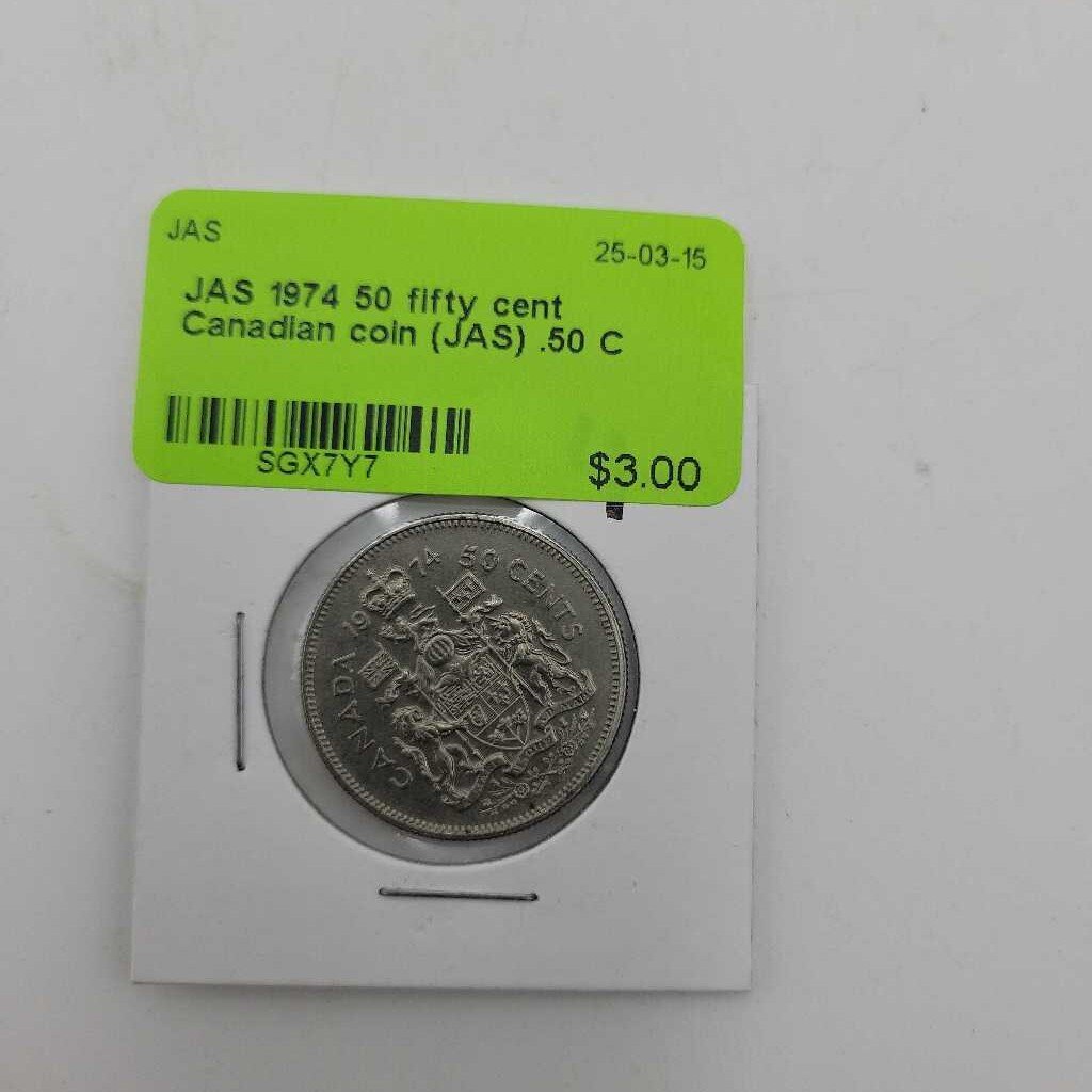 1974 50 fifty cent Canadian coin (JAS)