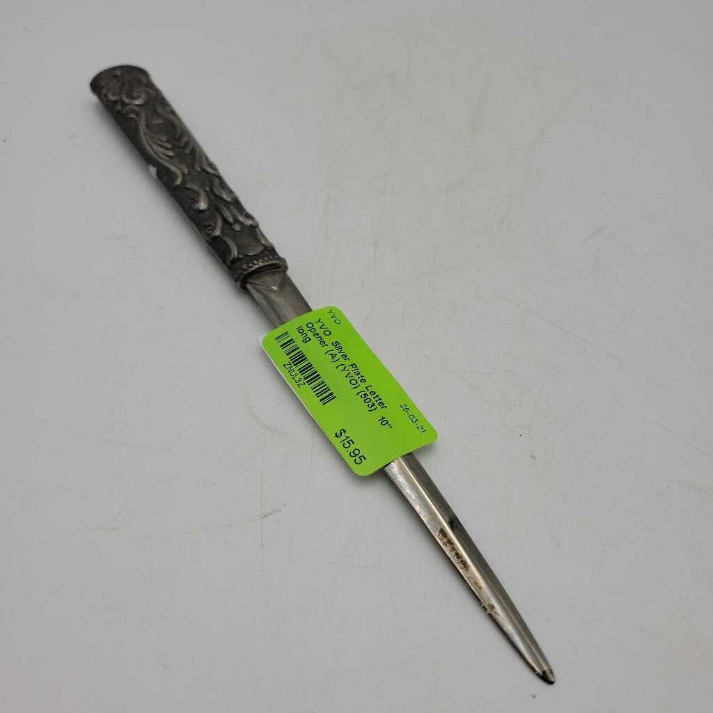 Silver Plate Letter Opener (A) (YVO) (503)