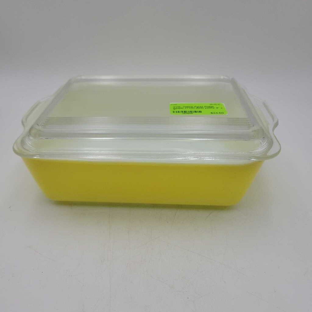 Yellow Pyrex Fridge Keeper (YVO) (503)