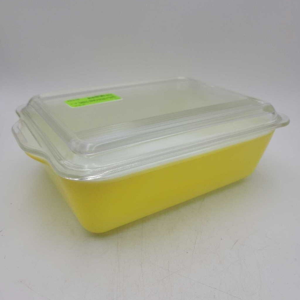 Yellow Pyrex Fridge Keeper (YVO) (503)