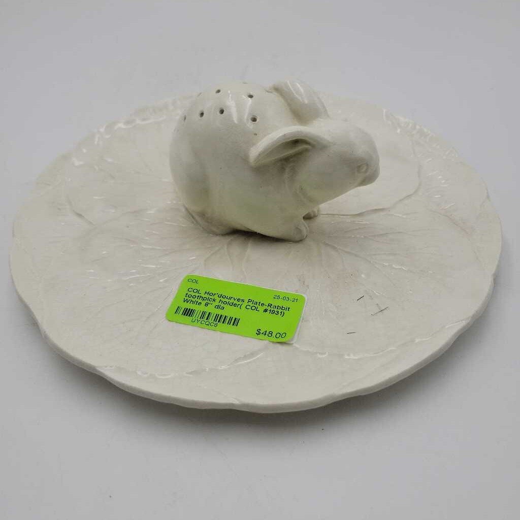 Hor'dourves Plate-Rabbit toothpick holder( COL #1931)