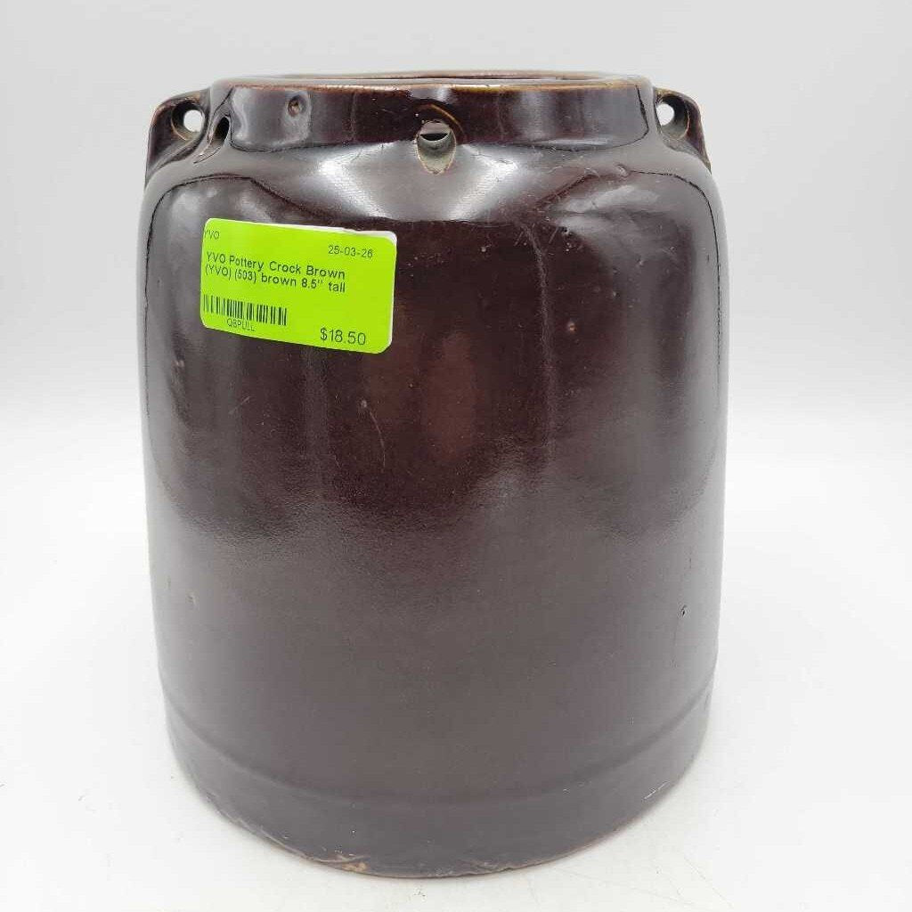 Pottery Crock Brown (YVO) (503)