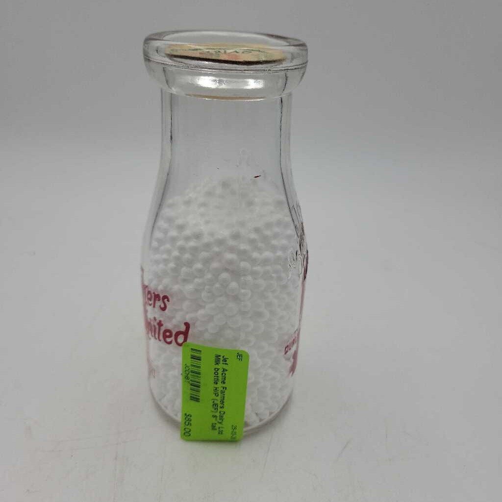 Acme Farmers Dairy Ltd Milk bottle H/P (JEF)