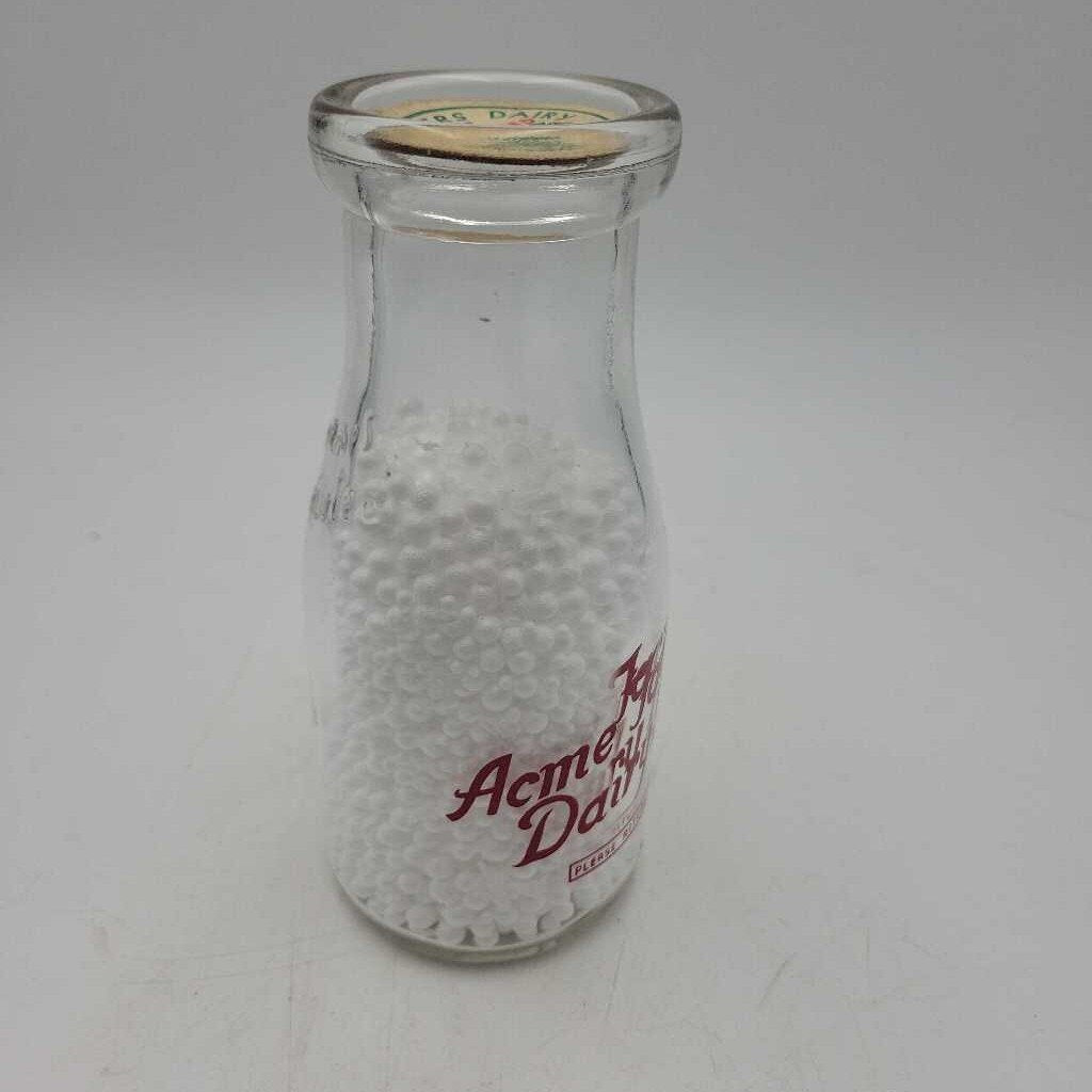 Acme Farmers Dairy Ltd Milk bottle H/P (JEF)