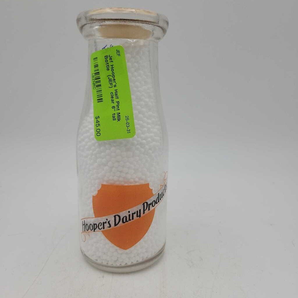 Hooper's Half Pint Milk Bottle (JEF)