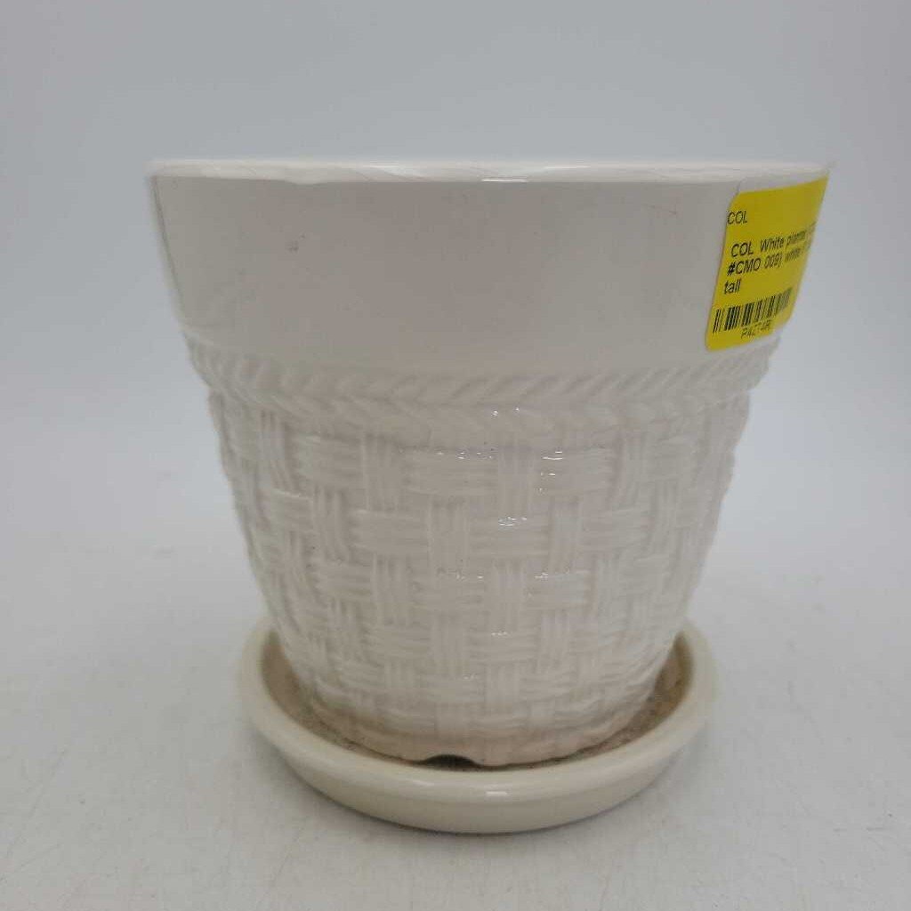 White planter (COL #CMO 009)