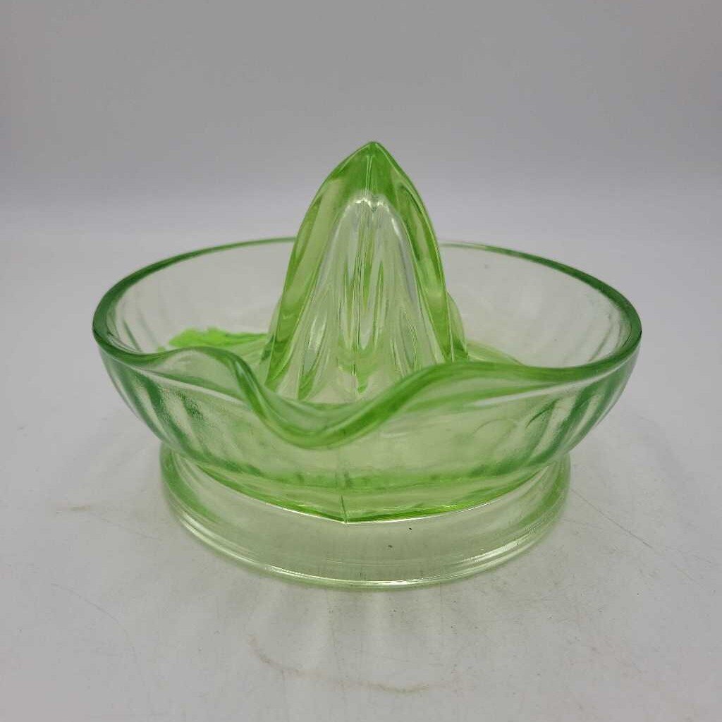 Uranium Glass Juicer circa 1930 (GEC)