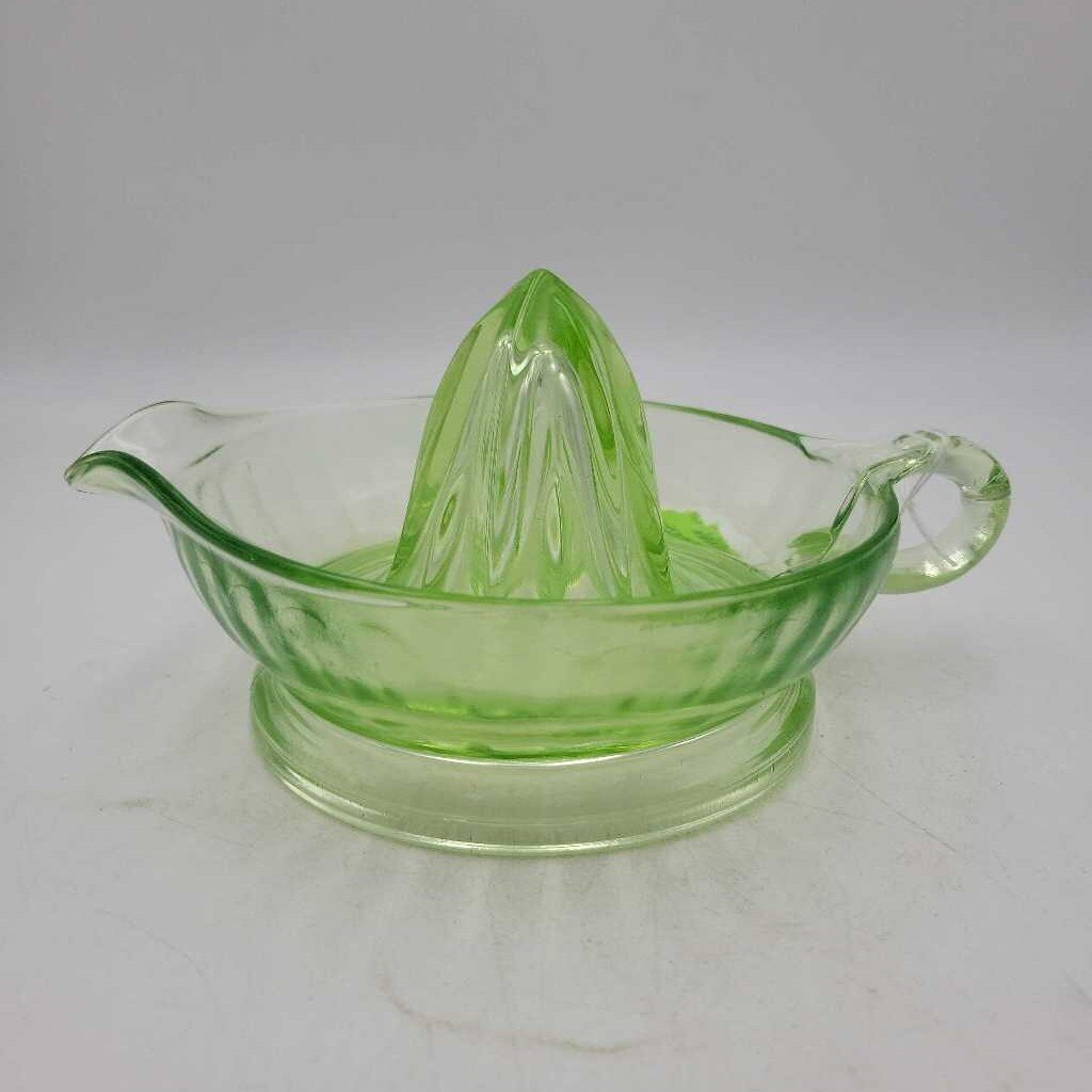 Uranium Glass Juicer circa 1930 (GEC)