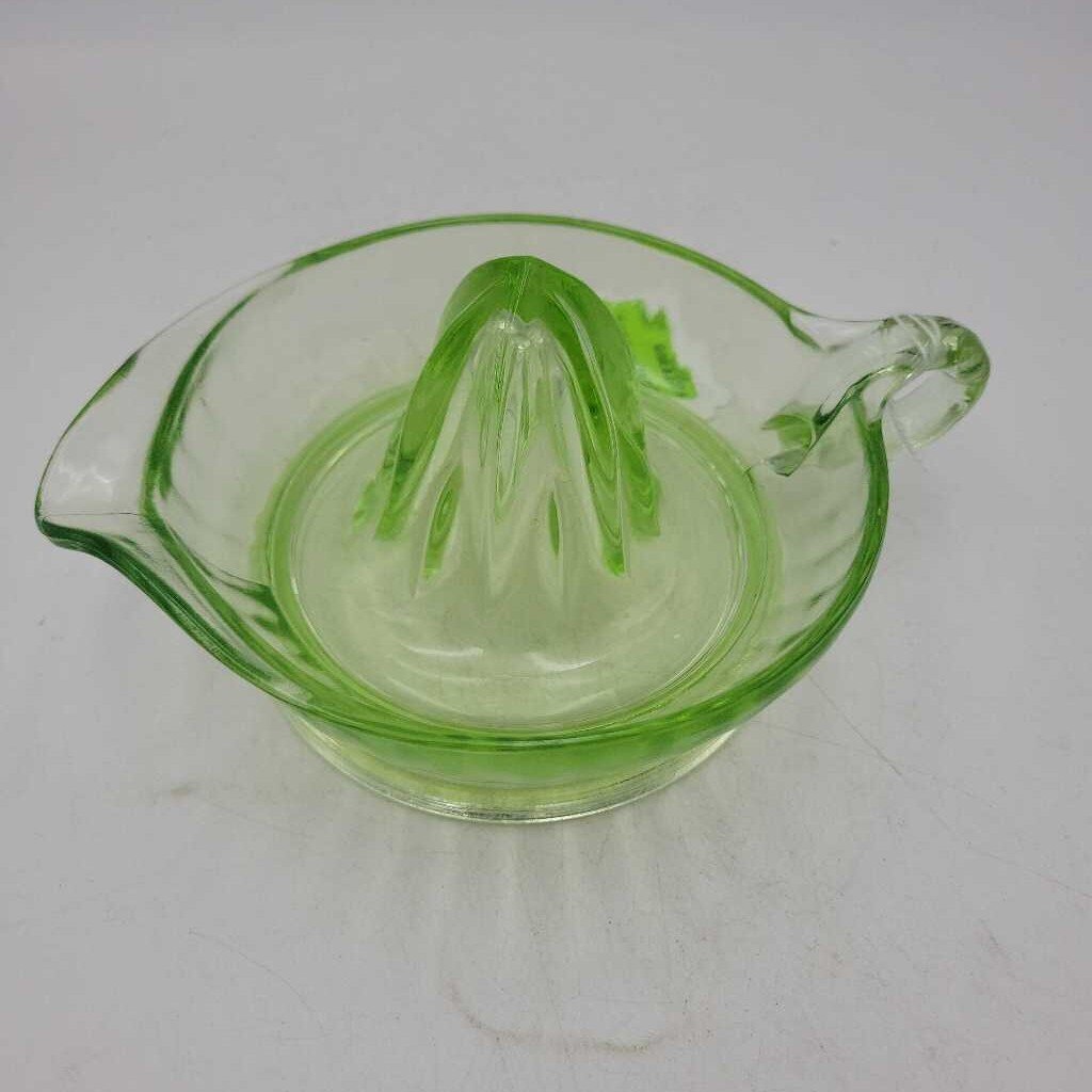 Uranium Glass Juicer circa 1930 (GEC)