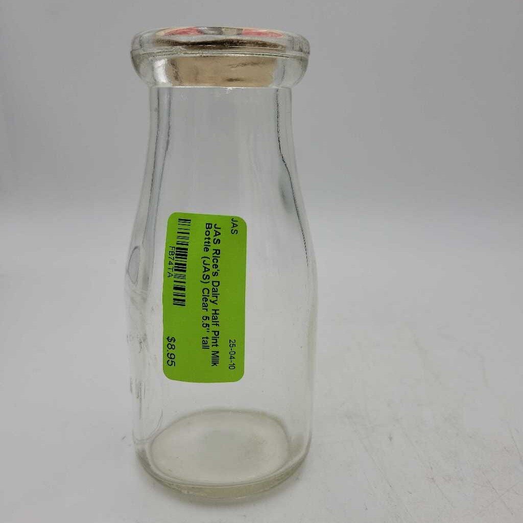 Rice's Dairy Half Pint Milk Bottle (JAS)