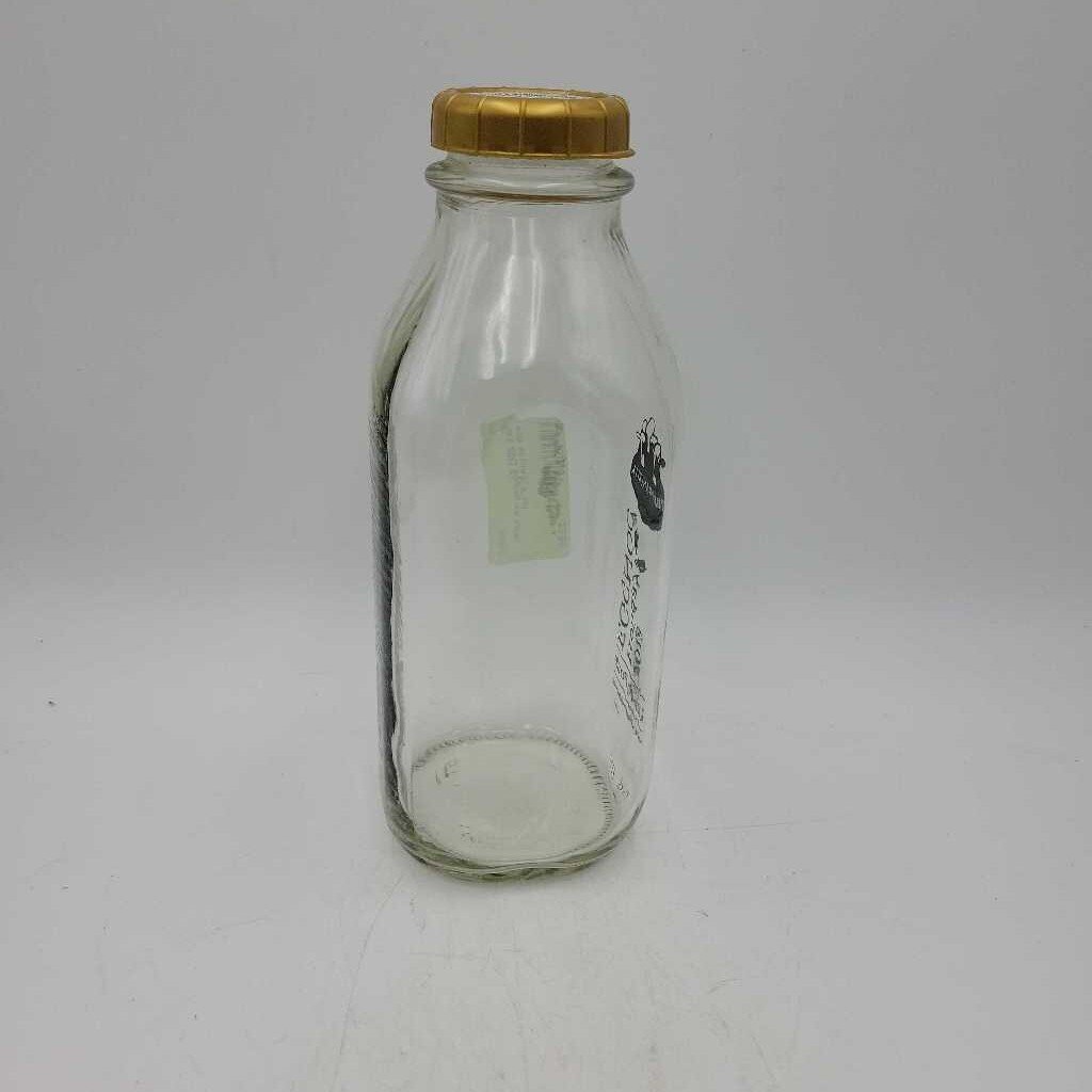 2012 Eggnog milk bottle with lid (JAS)