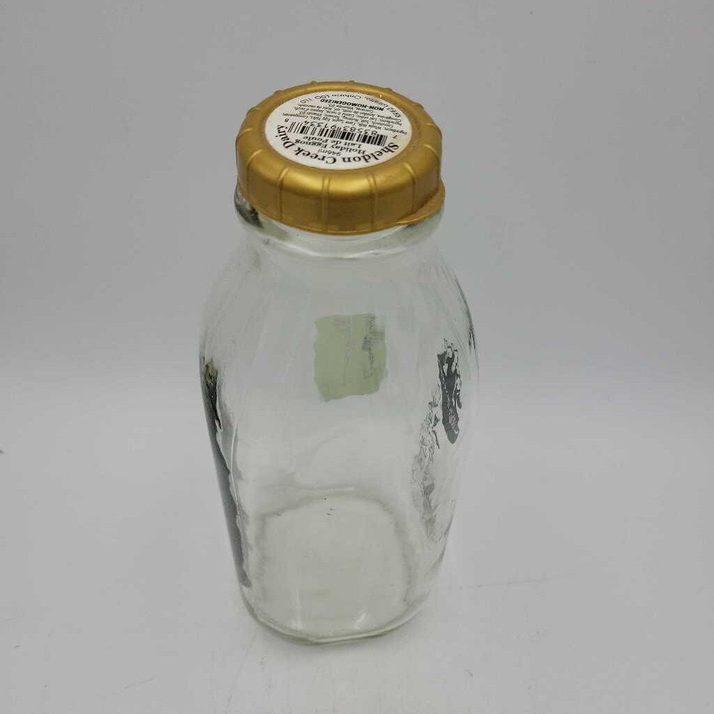 2012 Eggnog milk bottle with lid (JAS)