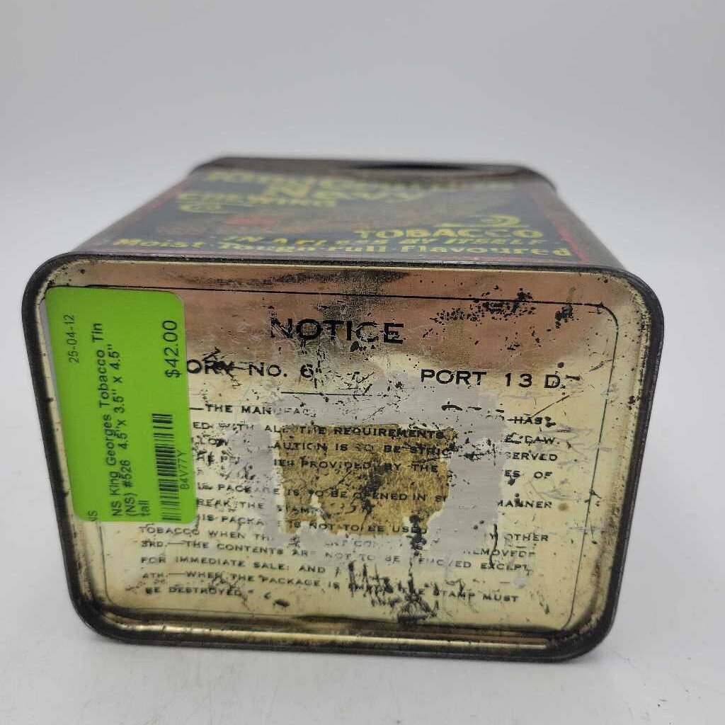 King Georges Tobacco Tin (NS) #526