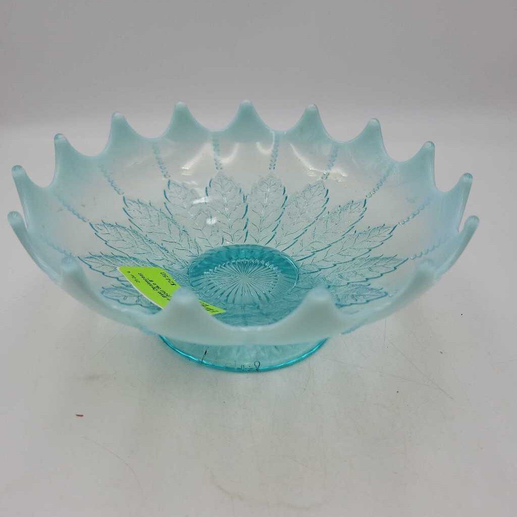 Vintage Blue Opalescent Bowl (YVO) (504)