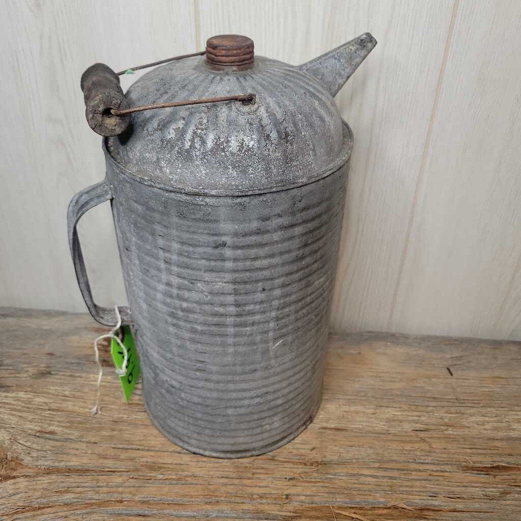 Antique Metal Fluid Can (JAS)