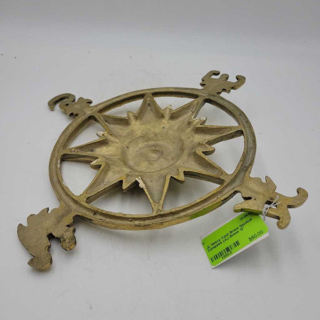 Heavy Cast Brass Nautical Compass (JL)
