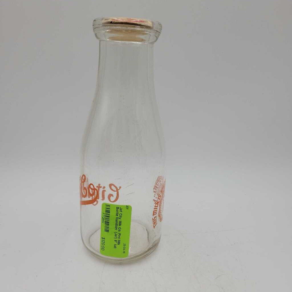 City Milk Co. Pint Milk Bottle Hamilton (Jef)