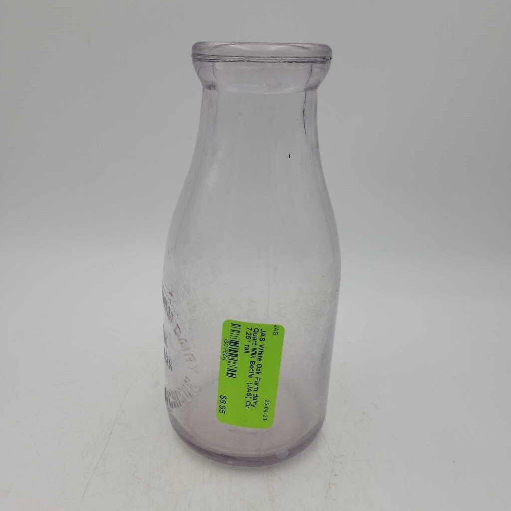White Oak Farm dairy Quart Milk Bottle (JAS)