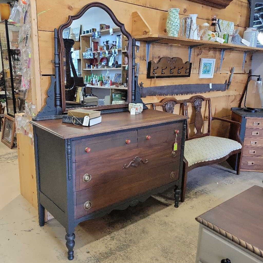 HB#2 Antique Dresser with Mirror