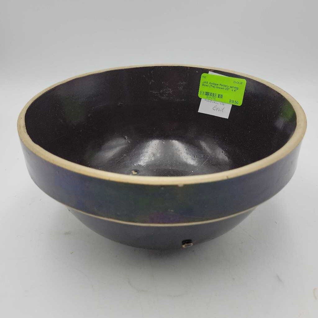 Antique Pottery serving Bowl (Tre)