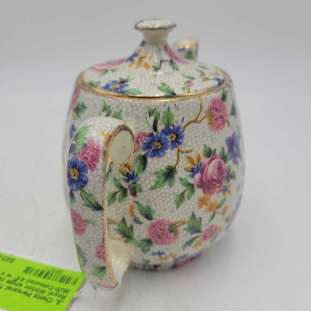 Chintz Personal Teapot Royal Winton single cup (JL)