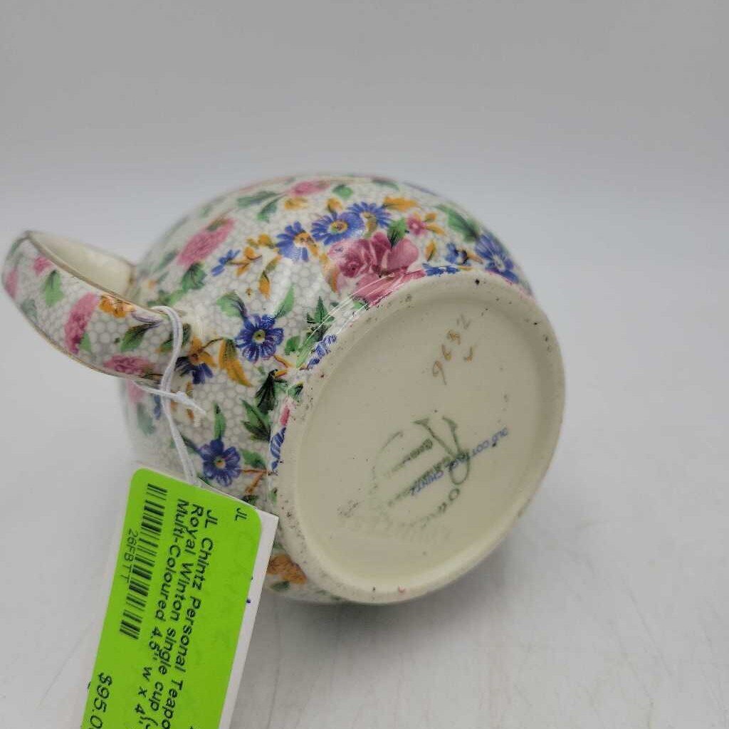 Chintz Personal Teapot Royal Winton single cup (JL)
