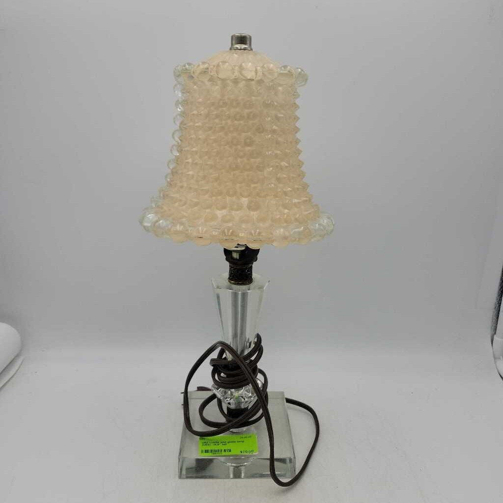 Lucite and glass lamp (US2)