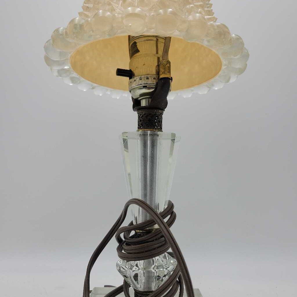 Lucite and glass lamp (US2)