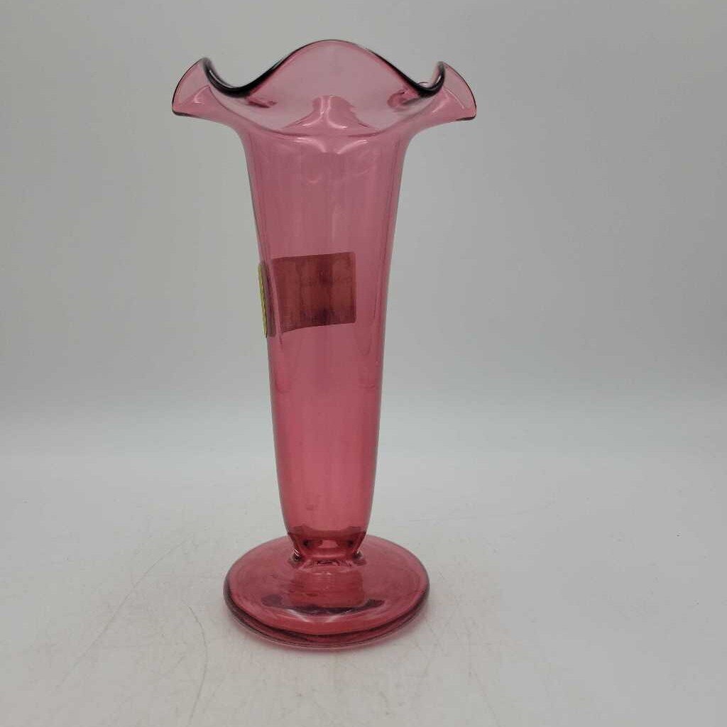 Cranberry vase