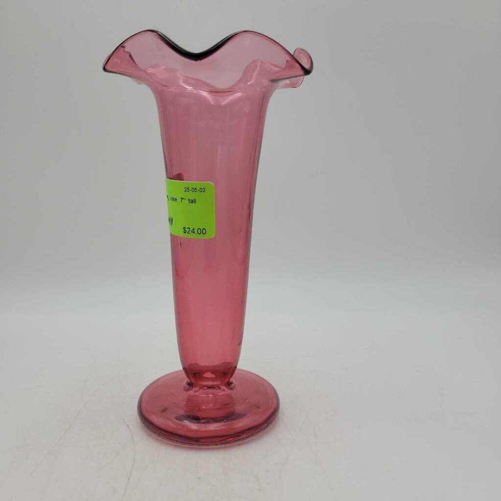 Cranberry vase