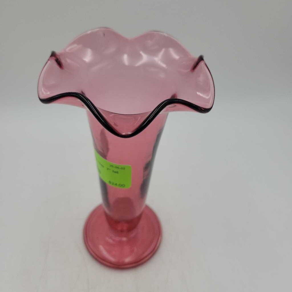 Cranberry vase