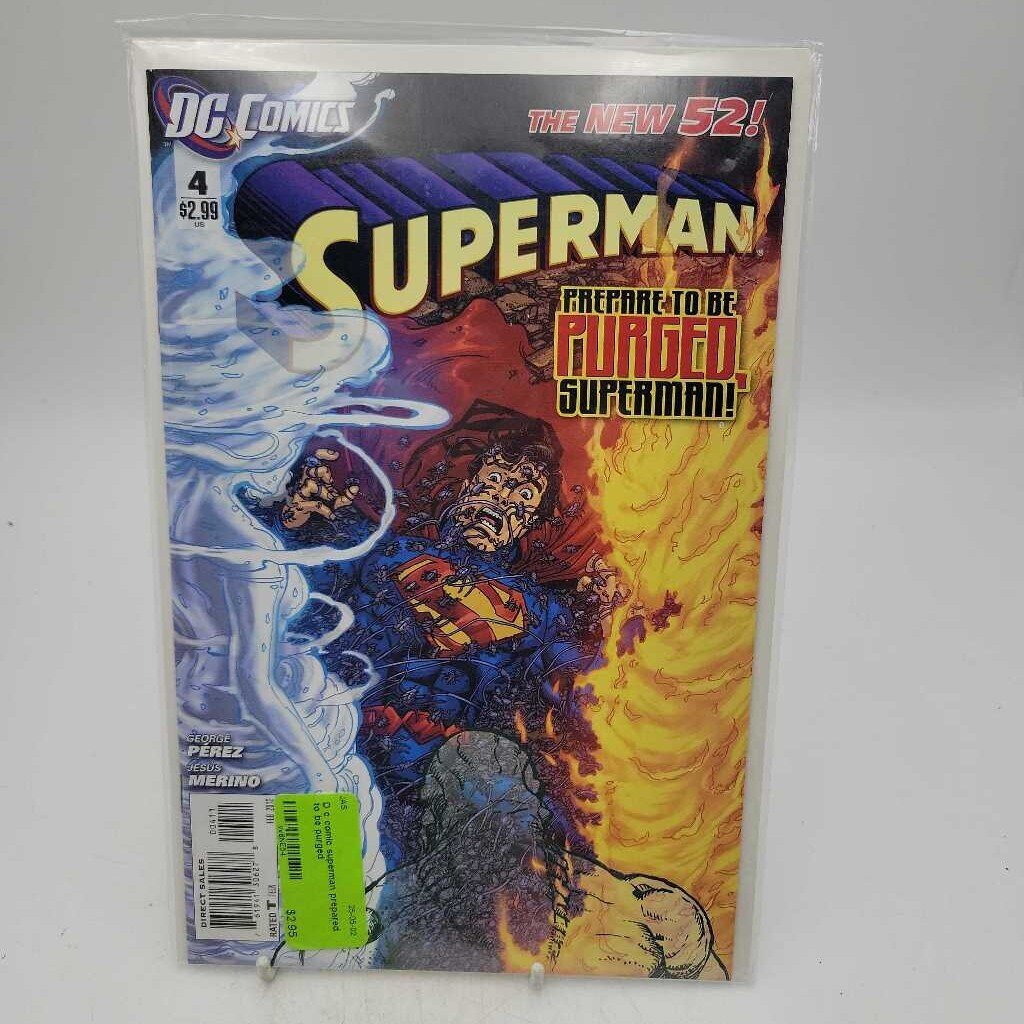 D c comic superman prepared to be purged