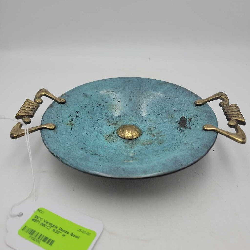 Verdigris Bonze Bowl #971 (MCC)